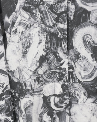 Zero-waste Printed Drawstring Pants (Black or White)