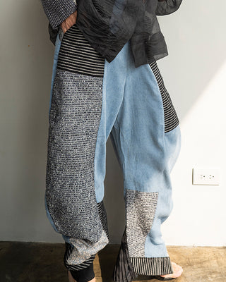 Banana Denim Patchwork Pants
