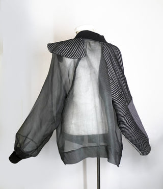 Sheer Silk Jacket (Black)